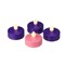 Roman Set of 4 LED Lighted Christmas Purple and Pink Tea Light Candles